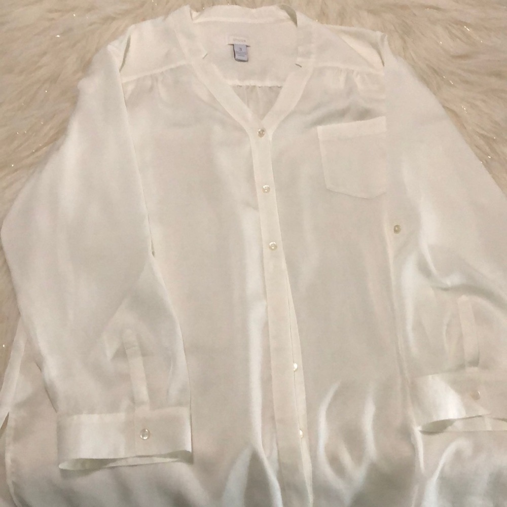 CHICOS Button-Up Blouse (XL)